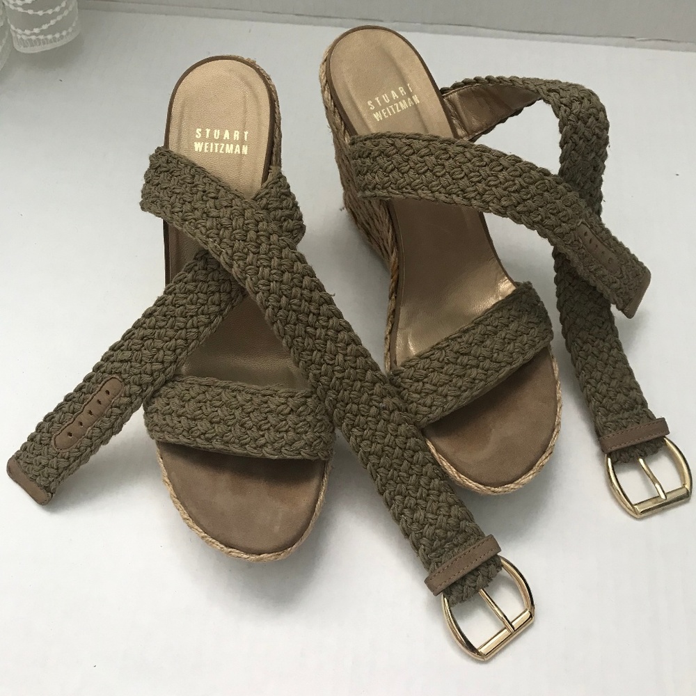 Stuart Weitzman Espadrille Wedges